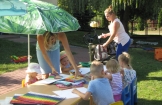 „Czytanie pod chmurką” - piknik z książką w Ruszczy 3 sierpnia 2018 roku